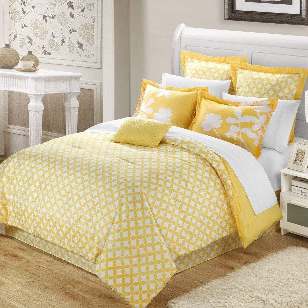 Chic Home Iris 7 Piece Floral Comforter Set