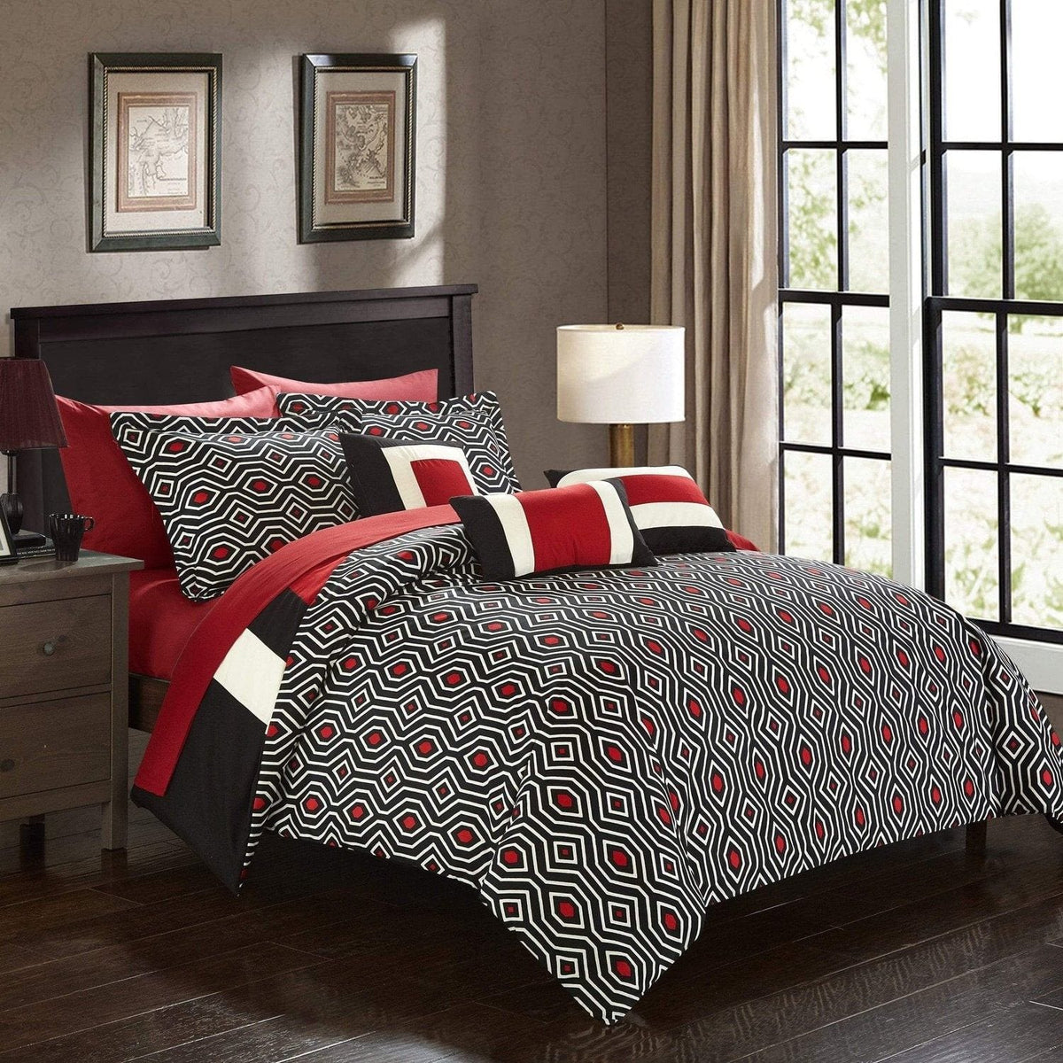 Chic Home Jake 10 Piece Reversible Comforter Set