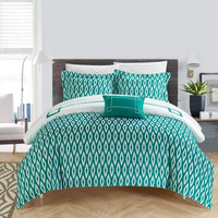 Chic Home Kendall 4 Piece Reversible Duvet Cover Set