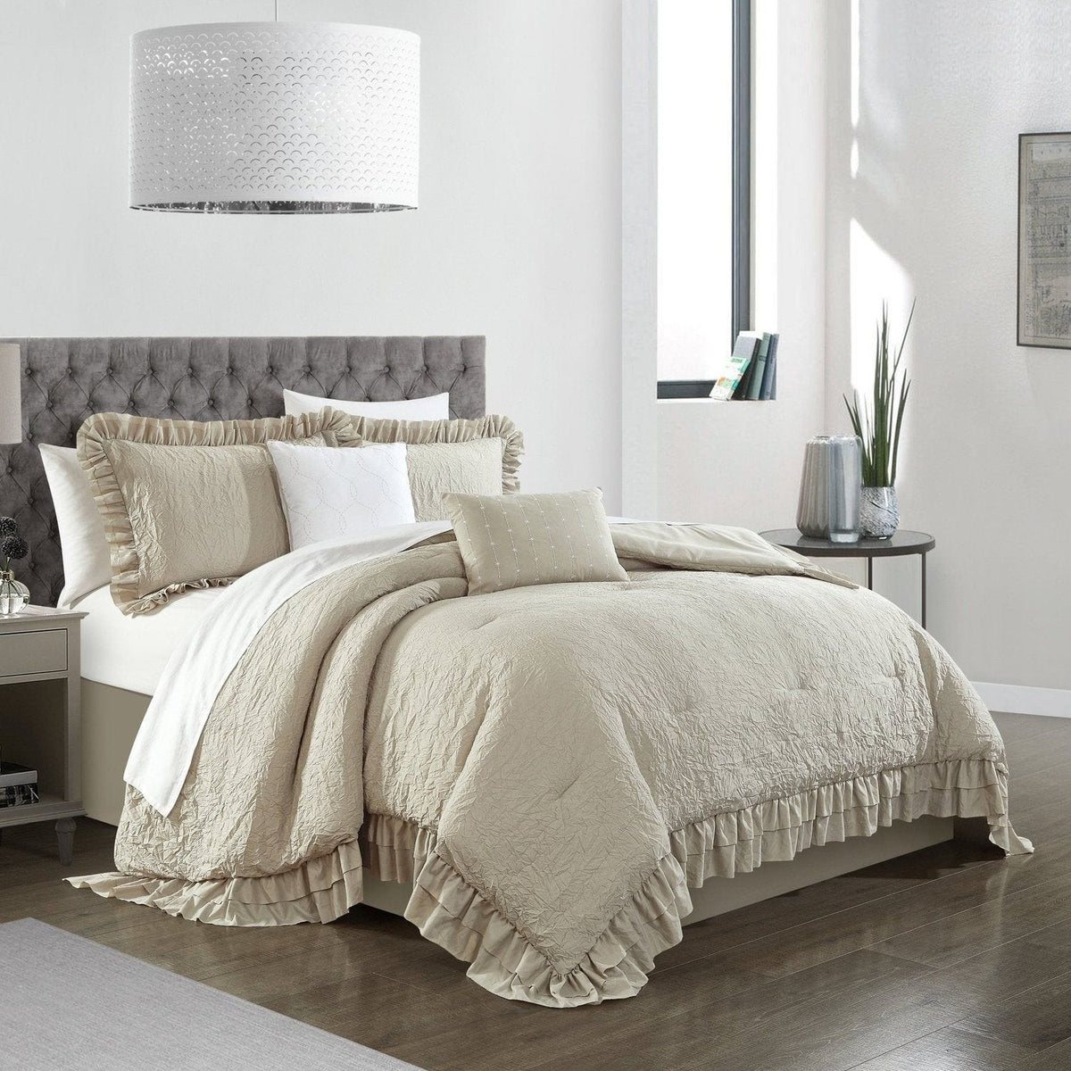 Chic Home Kensley 5 Piece Crinkle Comforter Set