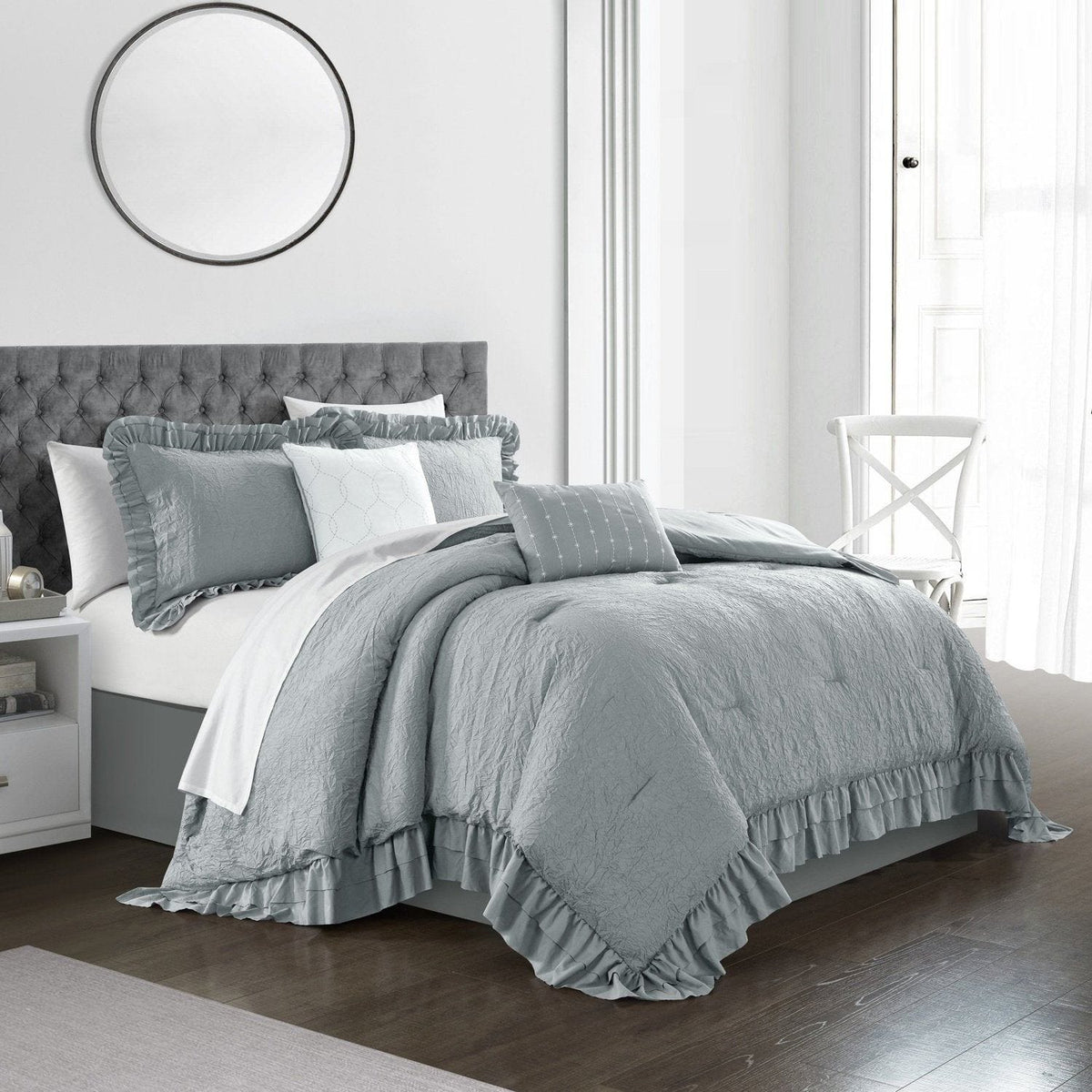 Chic Home Kensley 5 Piece Crinkle Comforter Set