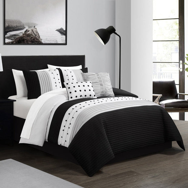 Chic Home Lainy 5 Piece Pleated Comforter Set