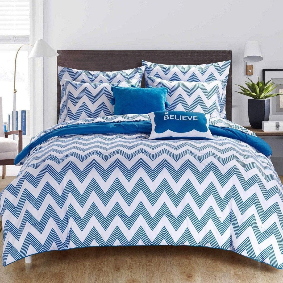 Chic Home Louisville 9 Piece Reversible Comforter Set
