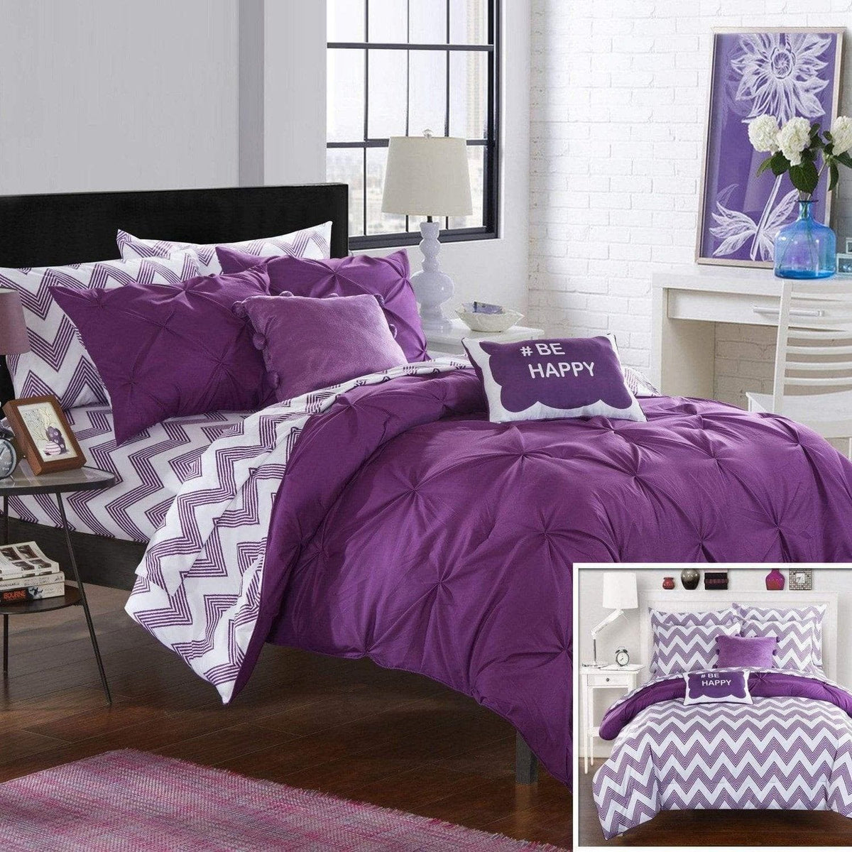 Chic Home Louisville 9 Piece Reversible Comforter Set