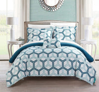 Chic Home Marcia 4 Piece Reversible Comforter Set