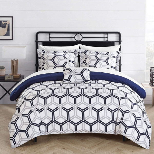 Chic Home Marcia 8 Piece Reversible Comforter Set