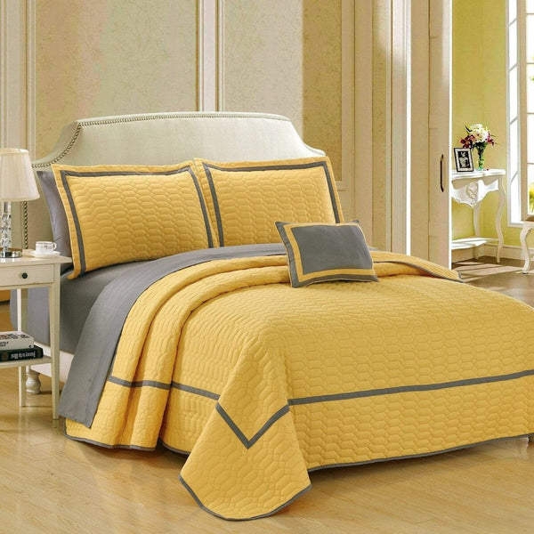 Chic Home Mesa 8 Piece Hotel Quilt Set