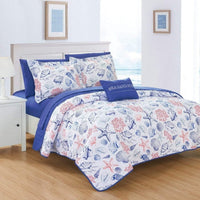 Chic Home Moselle 4 Piece Reversible Quilt Set