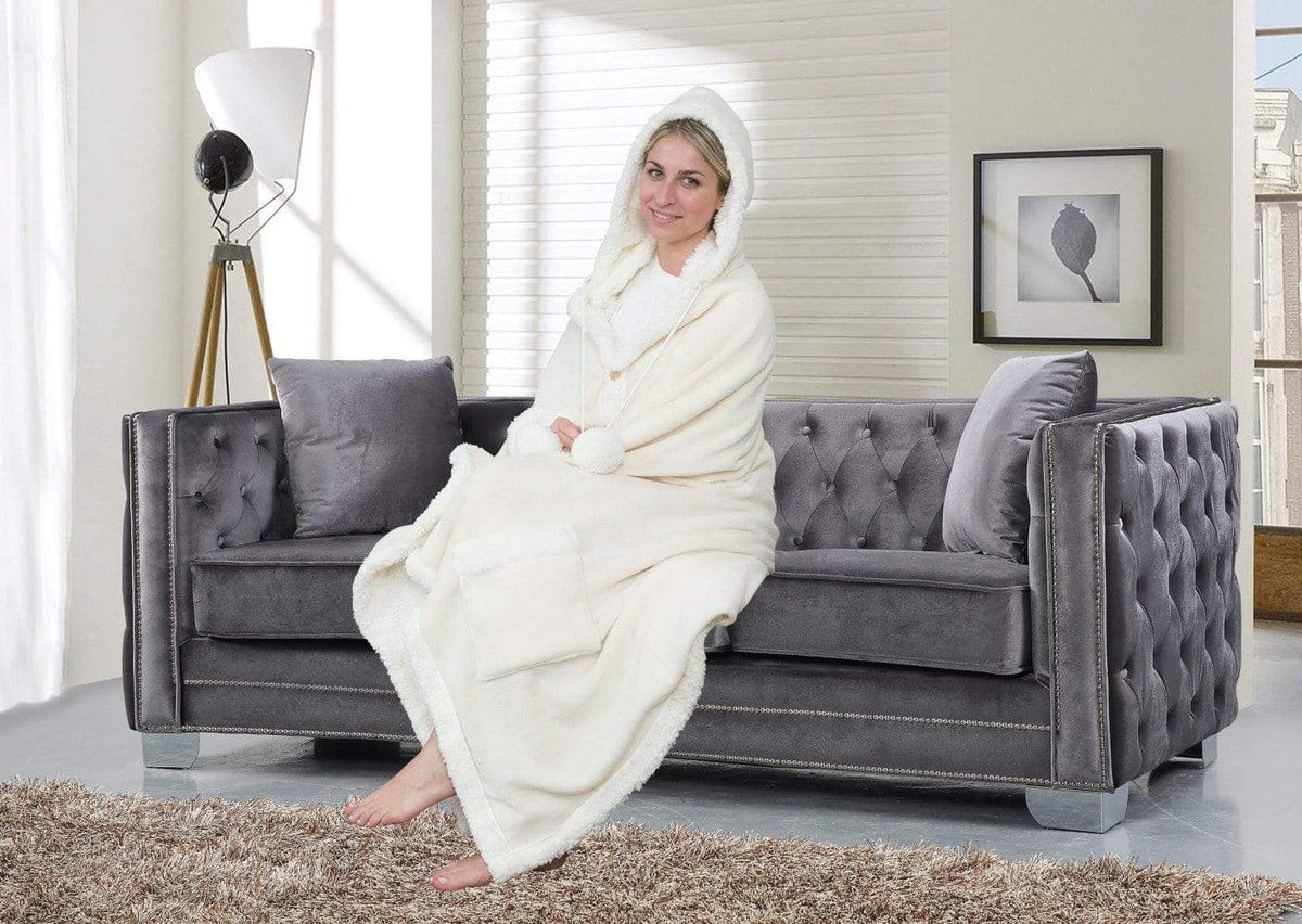 Chic Home Nava Animal Print Plush Snuggle Hoodie