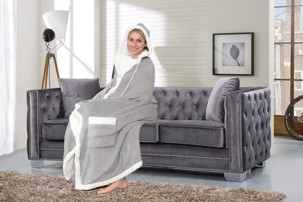 Chic Home Nava Animal Print Plush Snuggle Hoodie