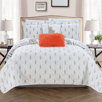 Chic Home New York 5 Piece Reversible Quilt Set