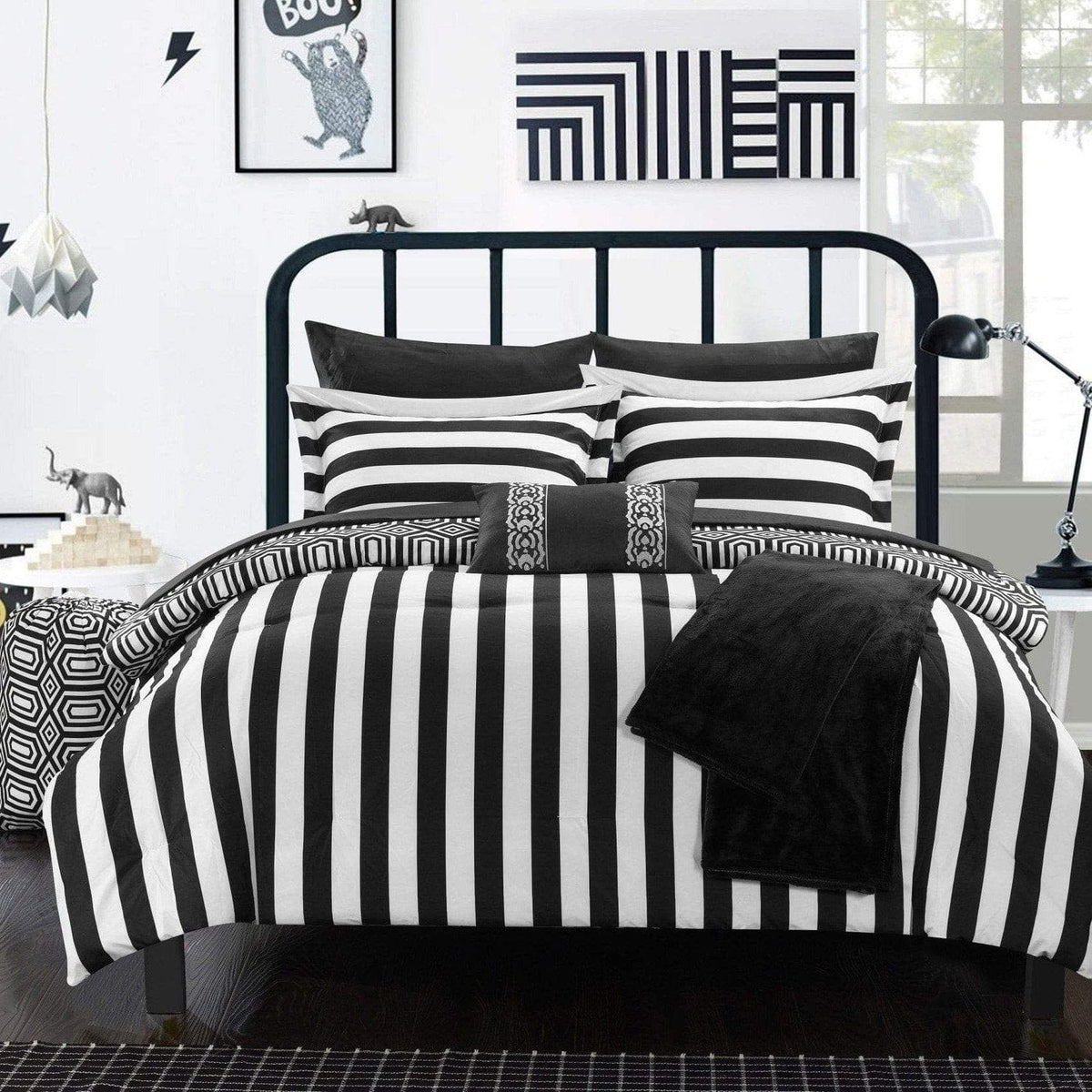 Chic Home Paris 10 Piece Reversible Comforter Set