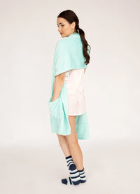 Chic Home Pedra Plush Flannel Fleece Wrap With Socks