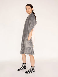 Chic Home Pedra Plush Flannel Fleece Wrap With Socks