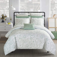 Chic Home Regent's Park 10 Piece Paisley Duvet Cover Set Green