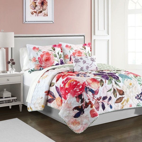 Chic Home Retsina 8 Piece Watercolor Quilt Set