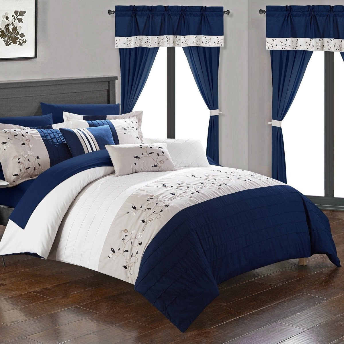 Chic Home Sonita 20 Piece Floral Comforter Set