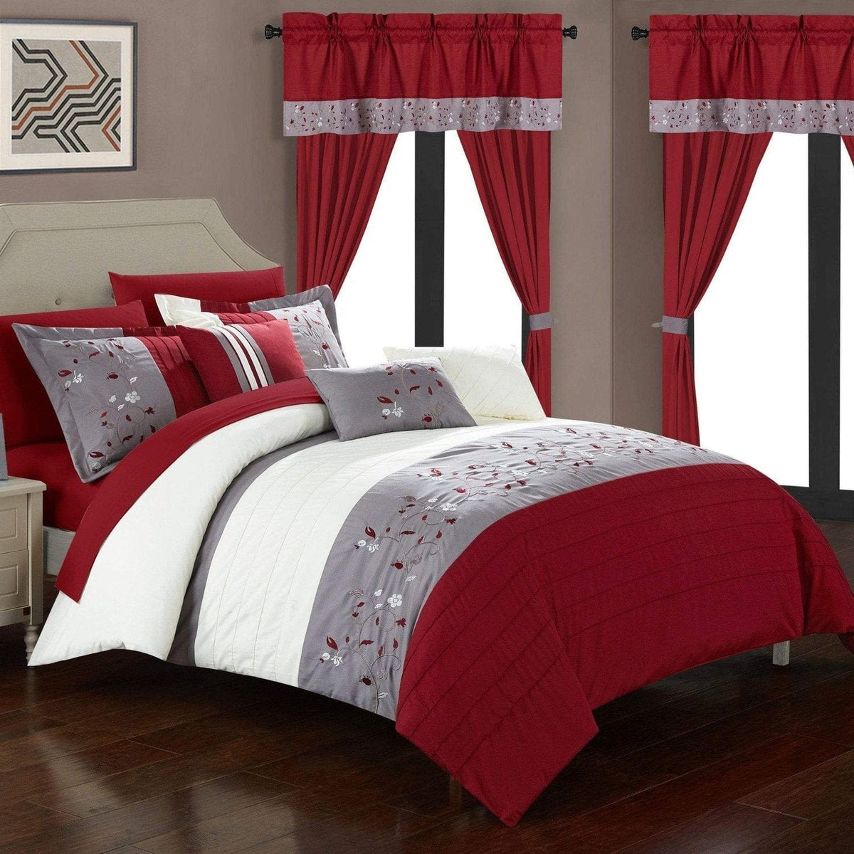 Chic Home Sonita 20 Piece Floral Comforter Set