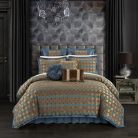 Chic Home Sue 9 Piece Chenille Comforter Set