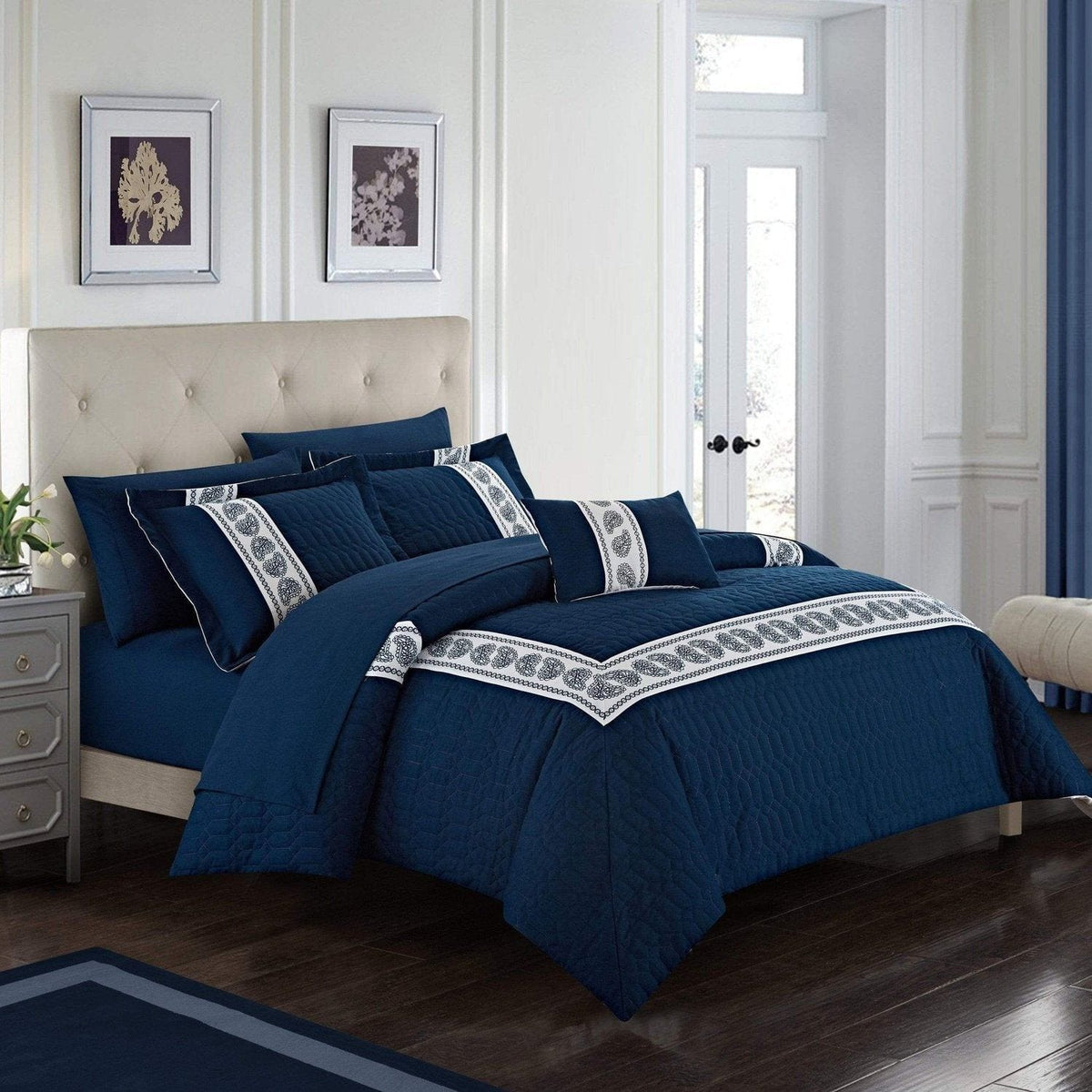 Chic Home Titian 8 Piece Paisley Comforter Set