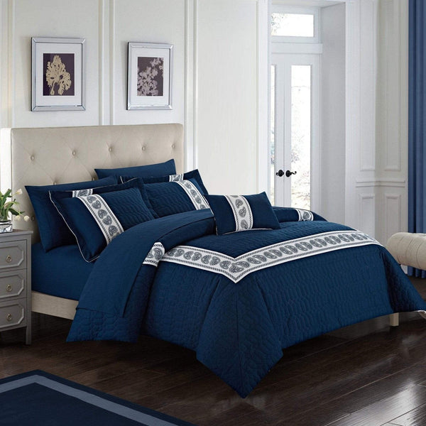 Chic Home Titian 8 Piece Paisley Comforter Set