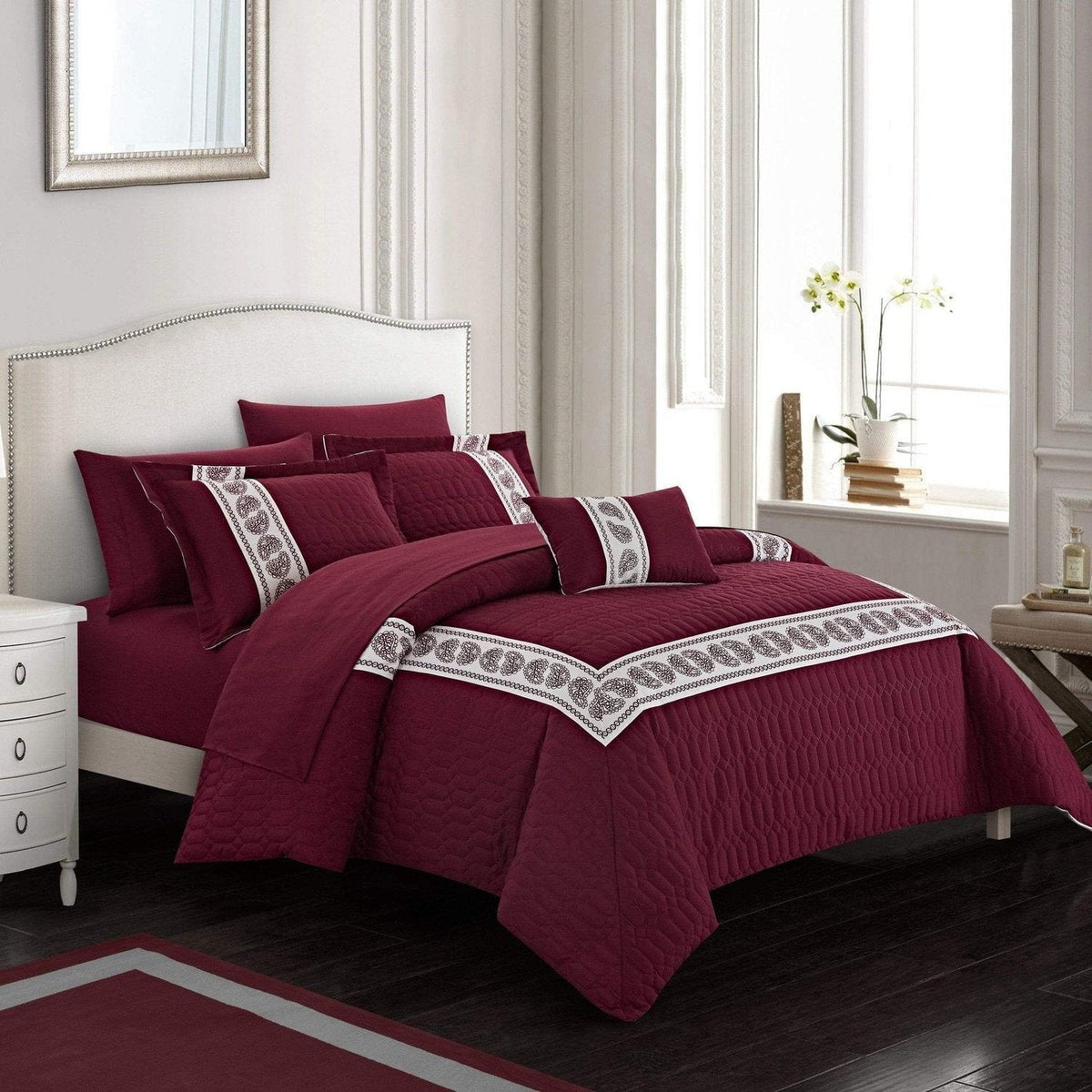 Chic Home Titian 8 Piece Paisley Comforter Set