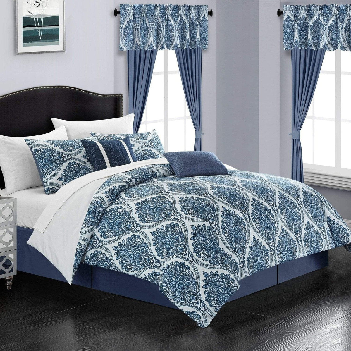 Chic Home Vivaldi 20 Piece Embroidered Comforter Set