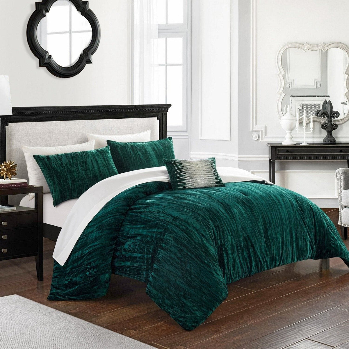 Chic Home Westmont 8 Piece Velvet Comforter Set