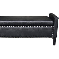 Iconic Home Archer Faux Leather Storage Bench