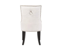 Iconic Home Cadence Faux Leather Velvet Dining Chair Set of 2
