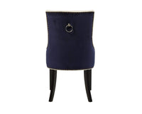 Iconic Home Cadence Faux Leather Velvet Dining Chair Set of 2