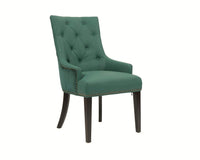 Iconic Home Cadence Faux Leather Velvet Dining Chair Set of 2
