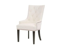 Iconic Home Cadence Faux Leather Velvet Dining Chair Set of 2