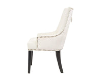 Iconic Home Cadence Faux Leather Velvet Dining Chair Set of 2