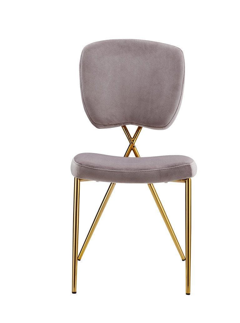 Iconic Home Chrissy Velvet Side Dining Chair Set of 2