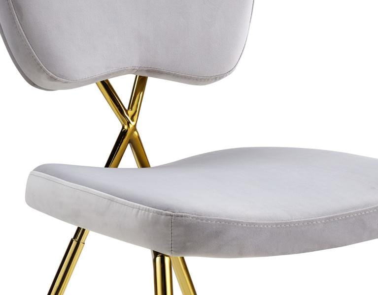 Iconic Home Chrissy Velvet Side Dining Chair Set of 2