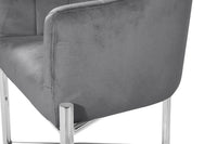 Iconic Home Cyrene Velvet Counter Stool Chair Chrome Base