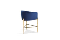 Iconic Home Cyrene Velvet Counter Stool Chair Gold Base