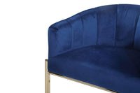 Iconic Home Cyrene Velvet Counter Stool Chair Gold Base