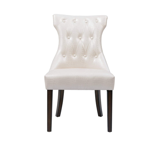 Iconic Home Dickens Faux Leather Dining Chair Set of 2