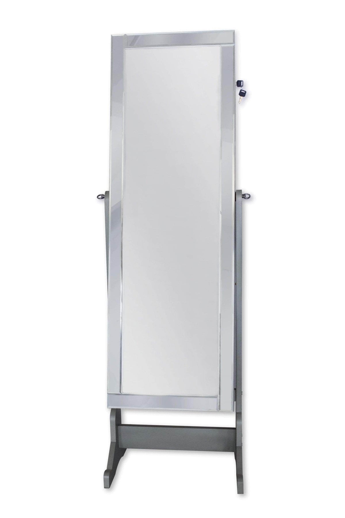 Iconic Home Glam Storage Armoire Cheval Mirror