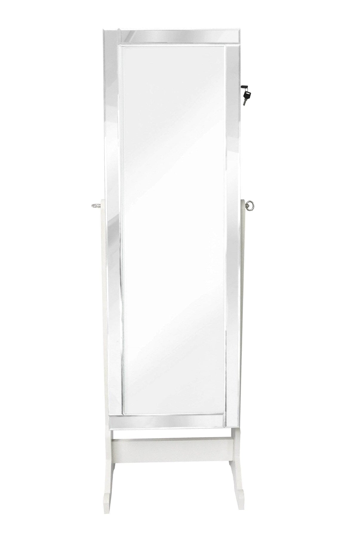 Iconic Home Glam Storage Armoire Cheval Mirror