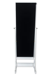 Iconic Home Glam Storage Armoire Cheval Mirror