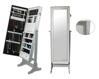 Iconic Home Glitzy Storage Armoire Cheval Mirror