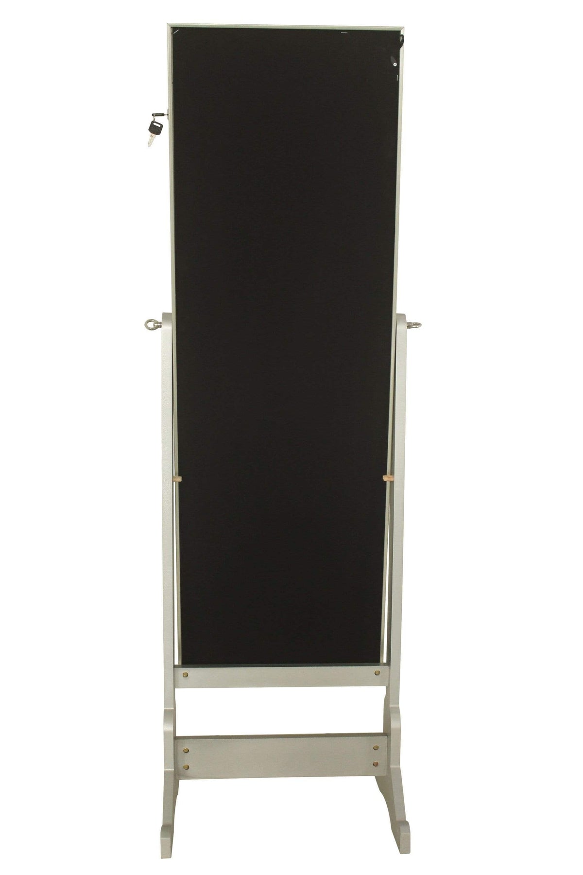 Iconic Home Glitzy Storage Armoire Cheval Mirror