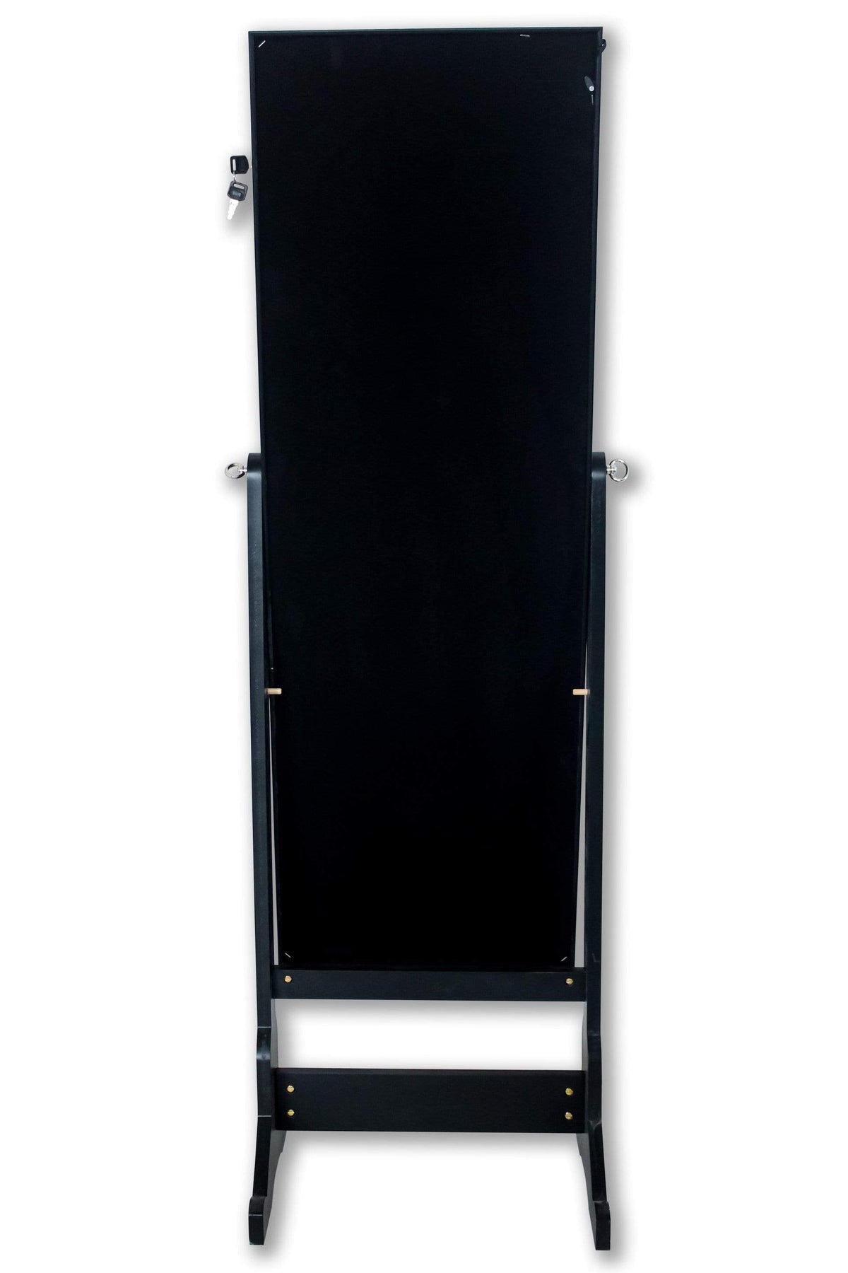 Iconic Home Glitzy Storage Armoire Cheval Mirror