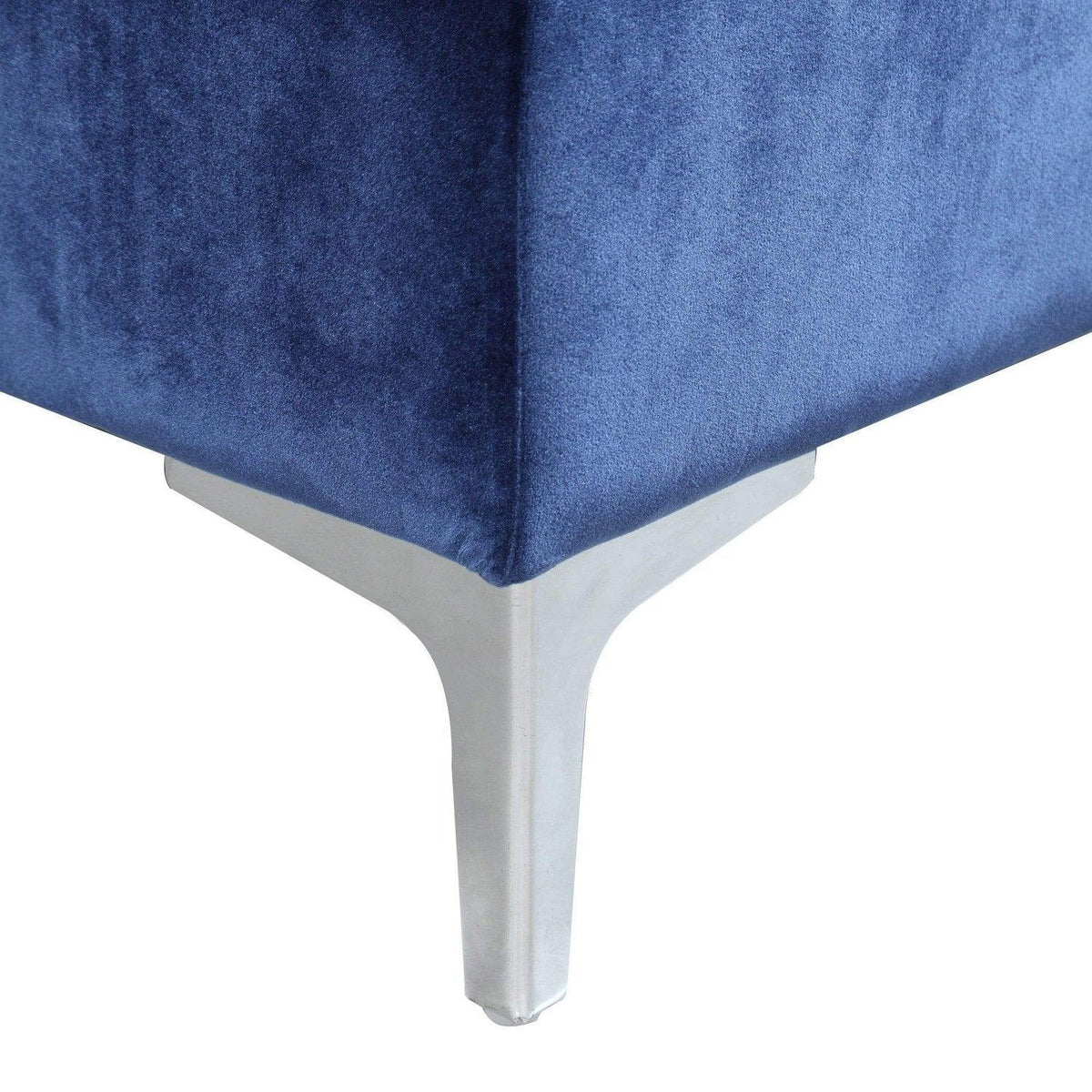 Iconic Home Guinevere Velvet Storage Ottoman