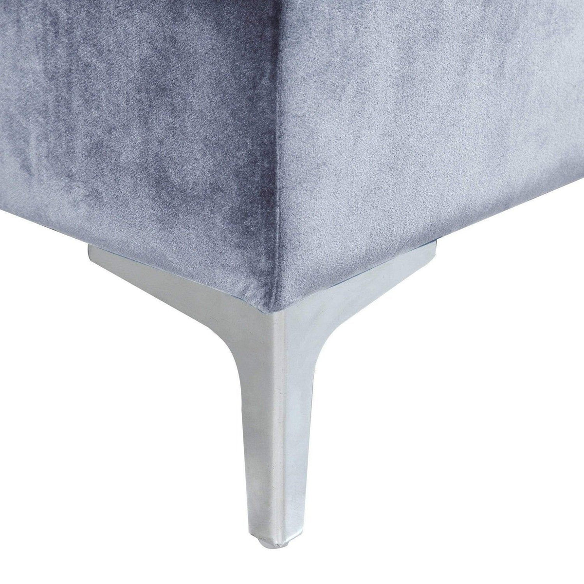 Iconic Home Guinevere Velvet Storage Ottoman