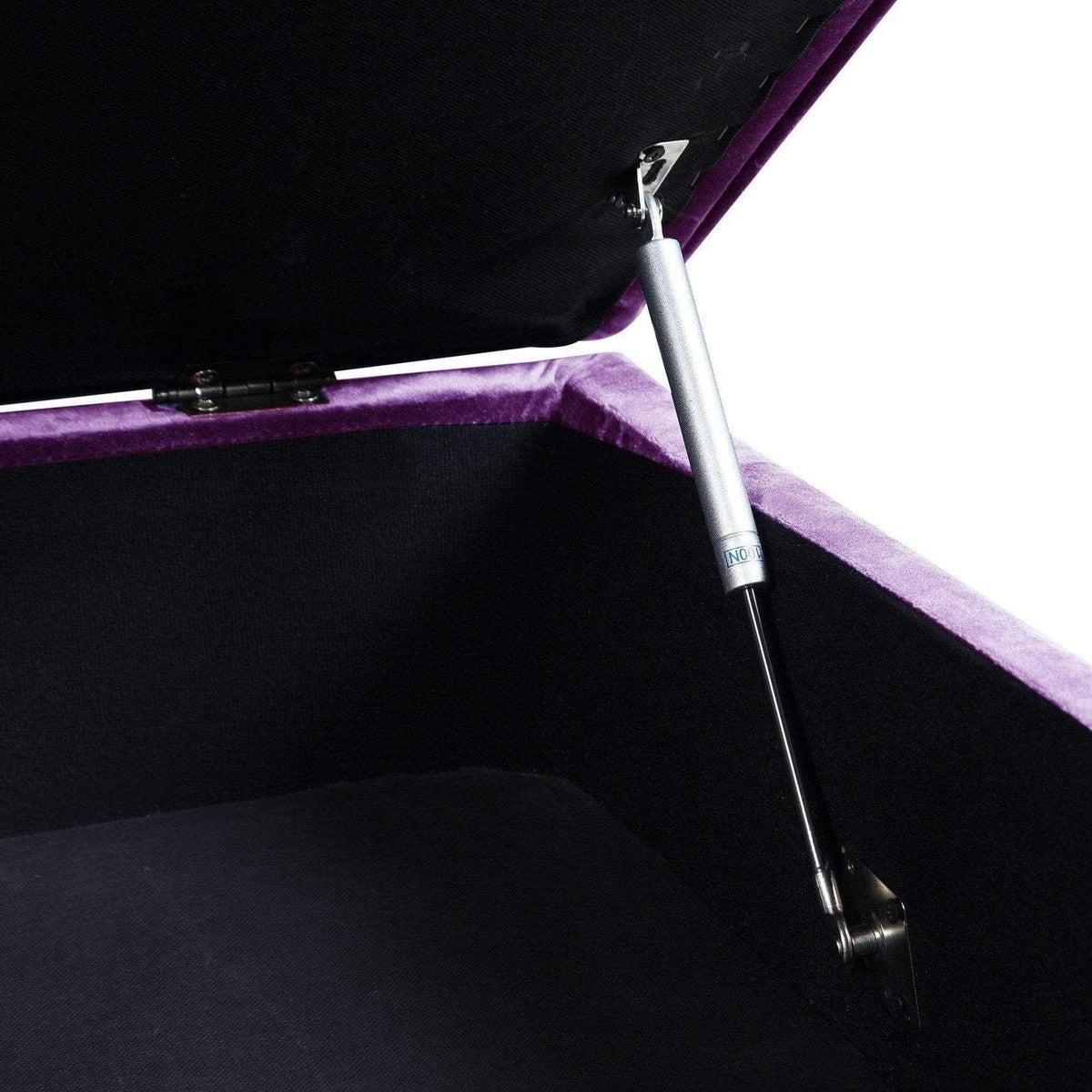 Iconic Home Guinevere Velvet Storage Ottoman