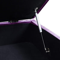 Iconic Home Guinevere Velvet Storage Ottoman